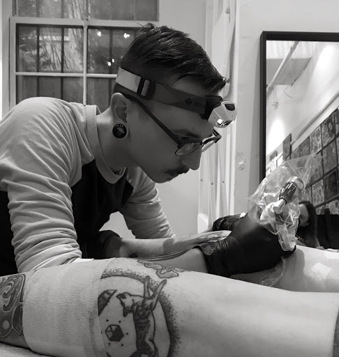 Explore pacman tattoo ideas, creative tattoo ideas in Atlanta, available at Big Cat Tattoo