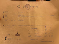 Menu du Orterie - aperto su prenotazione à Villa di Tirano