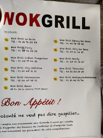 Menu / carte de Wokgrill Créteil à Valenton