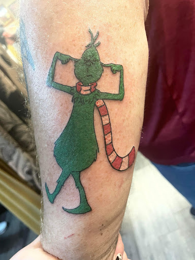 Explore pacman tattoo ideas, creative tattoo ideas in Warner Robins, available at Untold Pain Tattoo Studio