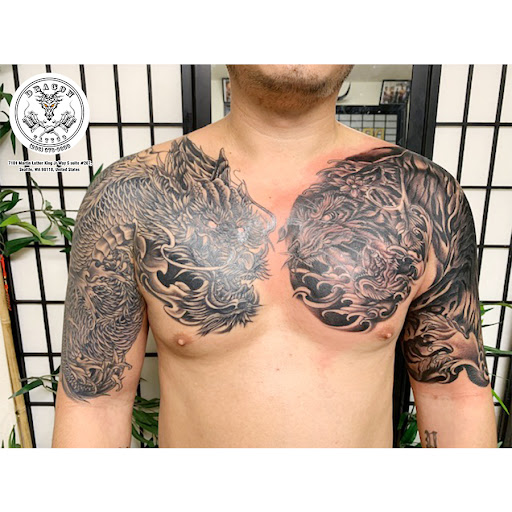 Explore kobe tattoos ideas, creative tattoo ideas in Seattle, available at Dragon Tattoo