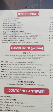 Cascina California à Milan menu