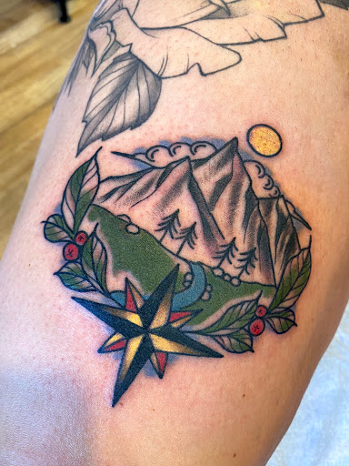 Explore halloween themed tattoo ideas, creative tattoo ideas in Winter Park, available at Overlook tattoo company