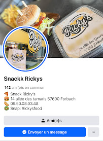 Aliment-réconfort du Restauration rapide Ricky’s ( Snack ) à Forbach - n°6