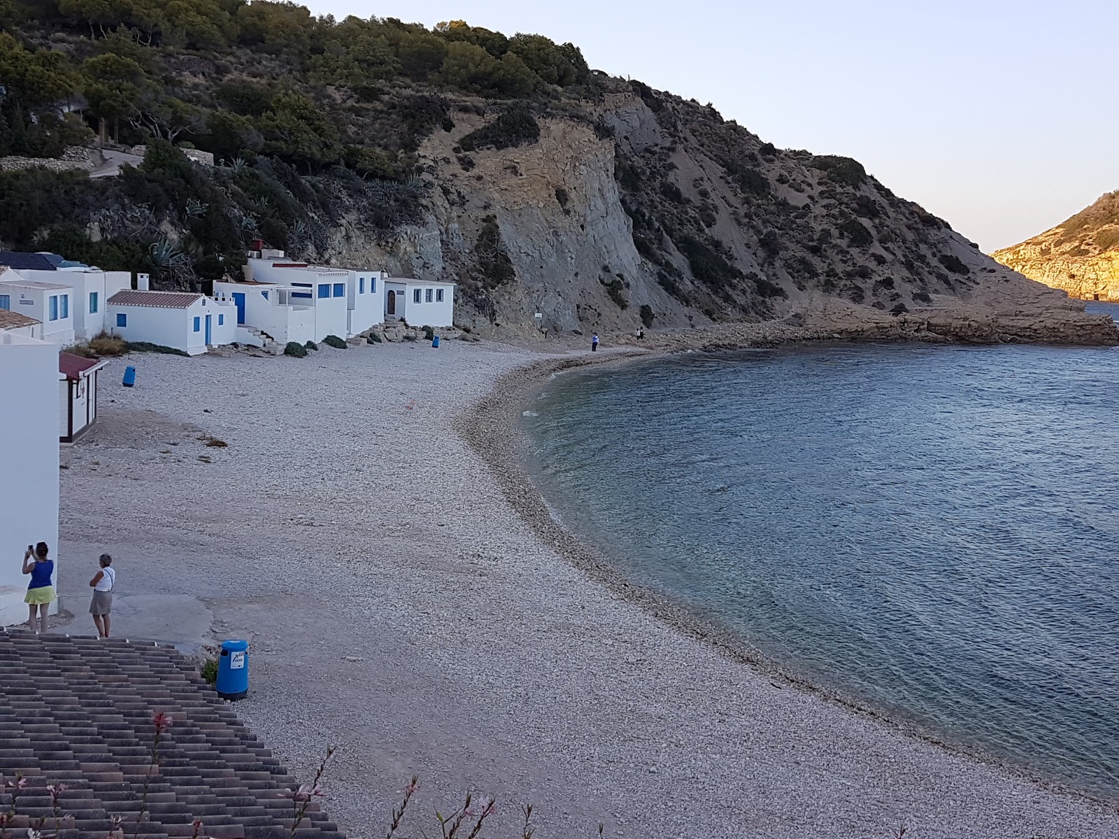 Photo of Cala Barraca and the settlement