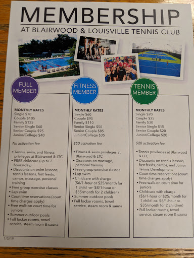 Gym «Blairwood Tennis, Swim & Fitness Club», reviews and photos, 9300 Blairwood Rd, Louisville, KY 40222, USA