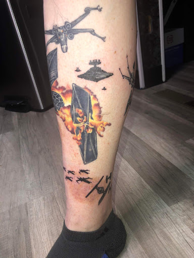 Explore queen crown tattoo ideas, creative tattoo ideas in Adrian, available at Good Life Tattoo Co.