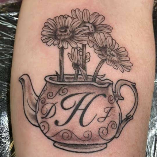 Explore mechanical tattoo sleeve ideas, creative tattoo ideas in Mckinney, available at Borrowed Time Fine Art Gallery Tattoo Shop