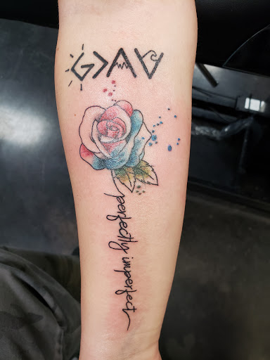 Explore stencil tattoo ideas, creative tattoo ideas in Broussard, available at Cutthroat Tattoo