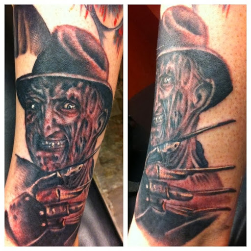 Explore husband wife matching tattoo ideas, creative tattoo ideas in Albany, available at Dead Presidents Lounge