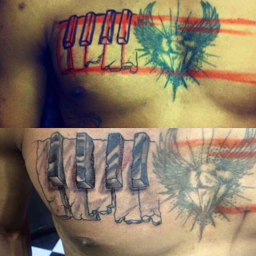 Explore phoenix bird tattoo ideas, creative tattoo ideas in Goose Creek, available at Red Kirin Tattoo