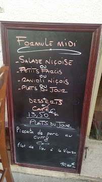 Voyageur Nissart à Nice menu