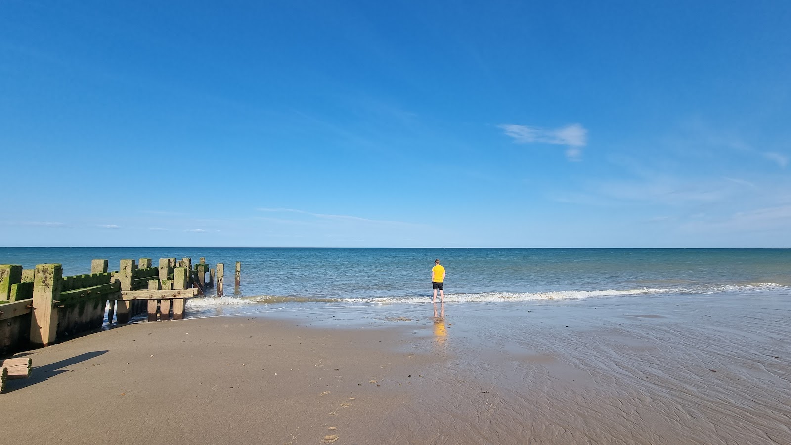 Foto van Walcott strand met blauw water oppervlakte