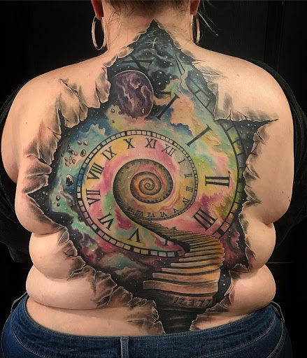 Explore cheshire cat tattoo ideas, creative tattoo ideas in Ann Arbor, available at Lucky Monkey Tattoo Parlour