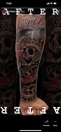 Explore tanning tattoo ideas, creative tattoo ideas in Glendale, available at PRINCE ART AND INK