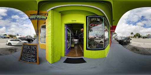 Explore costume ideas with tattoos, creative tattoo ideas in Miami, available at Green Machine Tattoos & Body Piercing