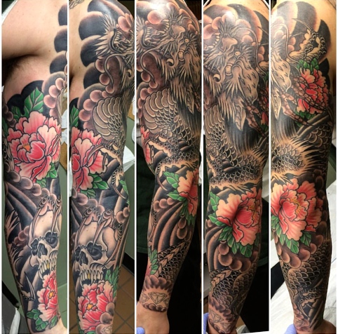 Explore number 4 tattoo ideas, creative tattoo ideas in Albany, available at Dead Presidents Lounge