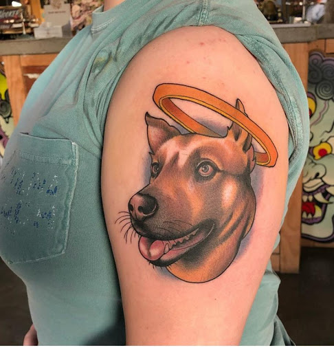 Explore daisy tattoo ideas, creative tattoo ideas in Dunn, available at Heart and Hammer Tattoo Co.