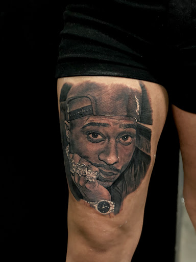 Explore forearm dragon tattoo ideas, creative tattoo ideas in Corona, available at Crop Circles Tattoo Studio