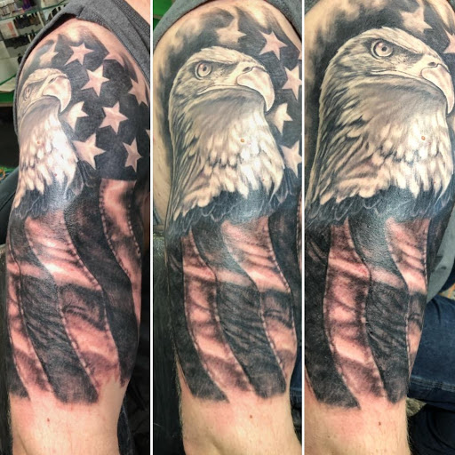 Explore clock hand tattoo ideas, creative tattoo ideas in Redding, available at Caddy Daddys