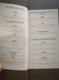 Carte du Restaurant de l'Antinéa à Saint-Malo