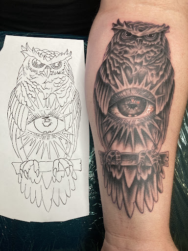 Explore simple fish tattoo ideas, creative tattoo ideas in Loveland, available at Single Needle Tattoo