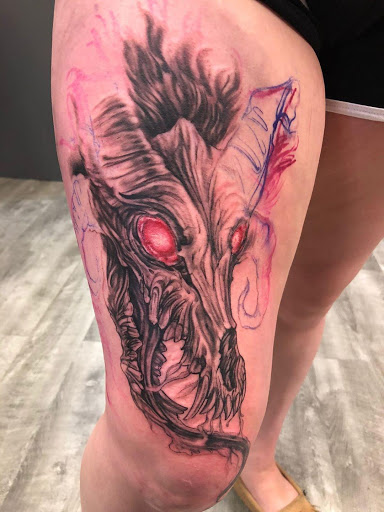 Explore floral tattoo filler ideas, creative tattoo ideas in Bakersfield, available at Top Hat Art Collective