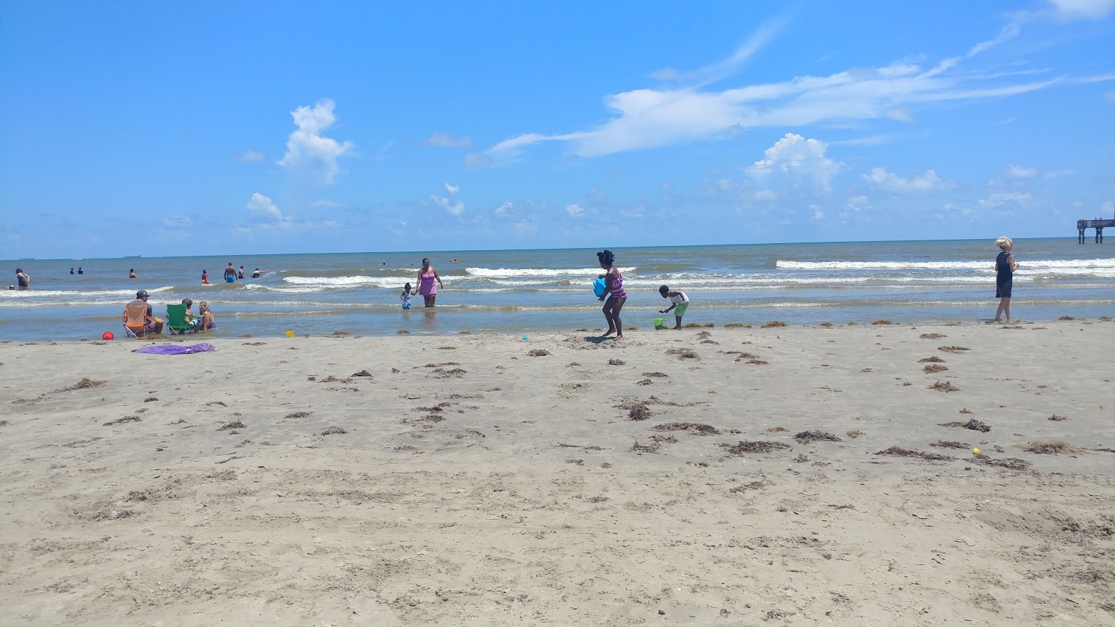 Galveston beach'in fotoğrafı - tatil için iyi evcil hayvan dostu nokta