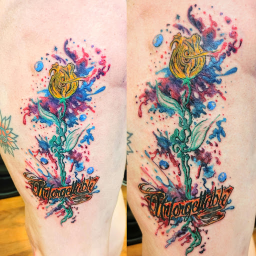 Explore simple motorcycle tattoo ideas, creative tattoo ideas in Lafayette, available at DragonsBane Tattoo & Body Piercing