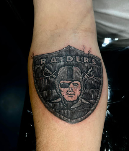 Explore male sleeve tattoo ideas, creative tattoo ideas in Corcoran, available at La Raza Tattoo 2