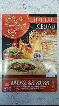 Kebab Sultan Kebab à Estrées-Saint-Denis (la carte)