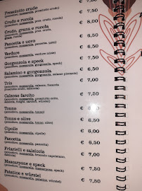 Casablanca à Fiumalbo menu