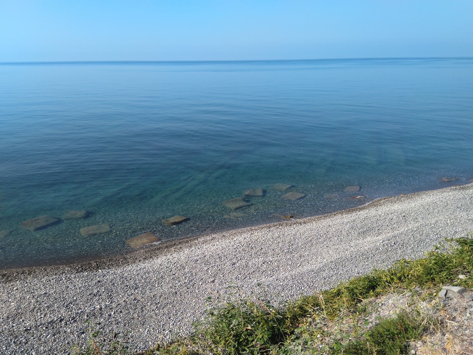 Foto van Katkova Shchel beach en de nederzetting