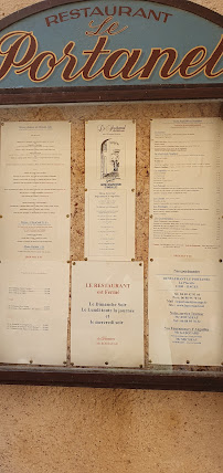 Restaurant français Le Portanel à Bages - menu / carte