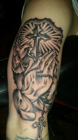 Explore hip thigh tattoo ideas, creative tattoo ideas in Clinton, available at Heaven Bound Tattoos