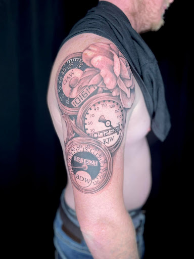 Explore aviation tattoo ideas, creative tattoo ideas in Mc Gregor, available at INKspiration Tattoo Studio