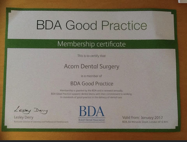 Reviews of Acorn Dental Surgery, in Gloucester - Dentist