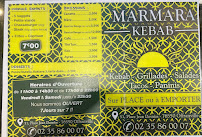 Menu du Marmara Kebab à Offranville