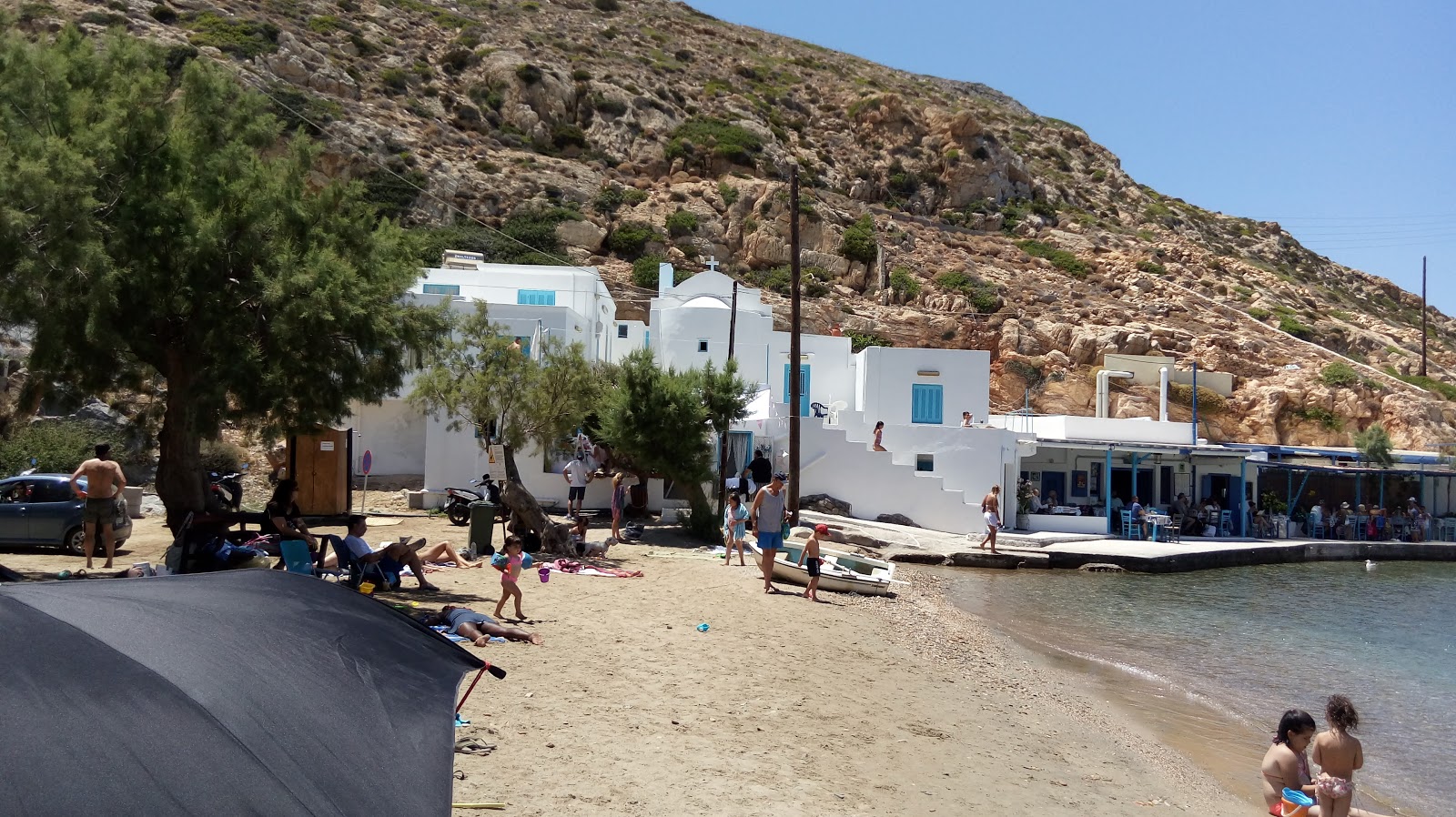 Foto van Cheronissos beach en de nederzetting