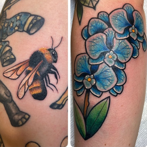 Explore background filler tattoo ideas, creative tattoo ideas in Olympia, available at Capitol City Tattoo and Piercing