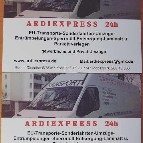 Rezensionen über ardiexpress 24h Transport & Umzüge in Kreuzlingen - Werbeagentur