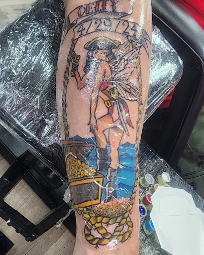 Explore bad bunny tattoos ideas, creative tattoo ideas in Riverside, available at Darkstar Tattoo CA