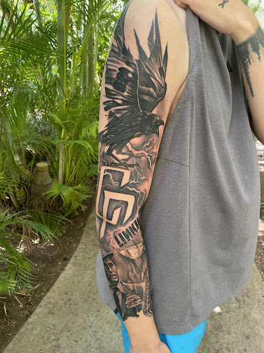 Explore creative morse code tattoo ideas, creative tattoo ideas in Honolulu, available at Aloha Tattoo Waikiki Hilton Hawaiian Village Rainbow Bazaar