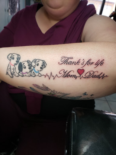 Explore horror sleeve tattoo ideas, creative tattoo ideas in El Paso, available at Exotic Tattoo