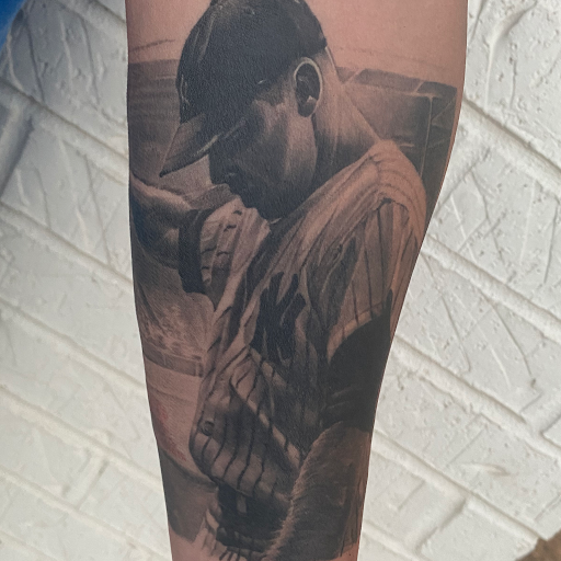 Explore tattoo sleeve black and grey ideas, creative tattoo ideas in Oklahoma City, available at Oklahoma Tattoo Collective