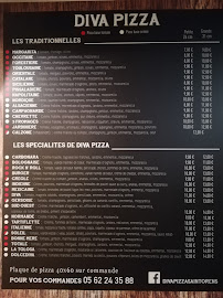 Diva Pizza à Saint-Orens-de-Gameville carte