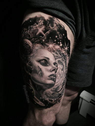 Explore white trash tattoo ideas, creative tattoo ideas in Jamison, available at Green Door Tattoo