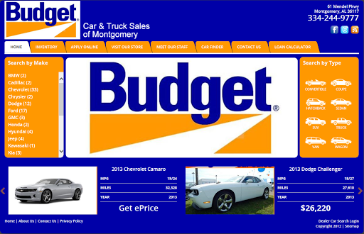 Used Car Dealer «Budget Car Sales», reviews and photos, 61 Mendel Pkwy, Montgomery, AL 36117, USA