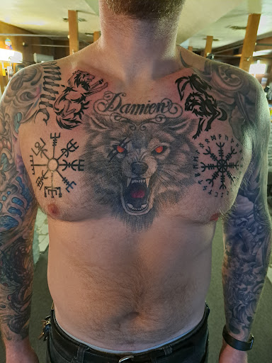 Explore leo tattoo ideas male, creative tattoo ideas in Philadelphia, available at Tattoo Odyssey Inc
