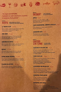 Restaurant OFFICINE à Arezzo (la carte)